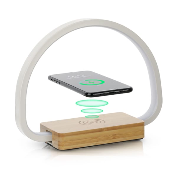 מנורת שולחן בשילוב משטח טעינה – תמונה 3