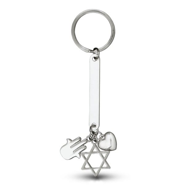 מחזיק מפתחות מגן דוד, חמסה ולב