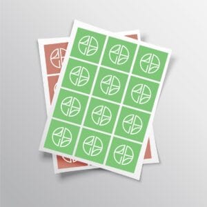 מדבקות מרובעות 15X15