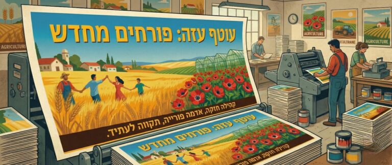 בית דפוס בעוטף – תעשייה מקומית, חוסן קהילתי וחשיבות לאומית
